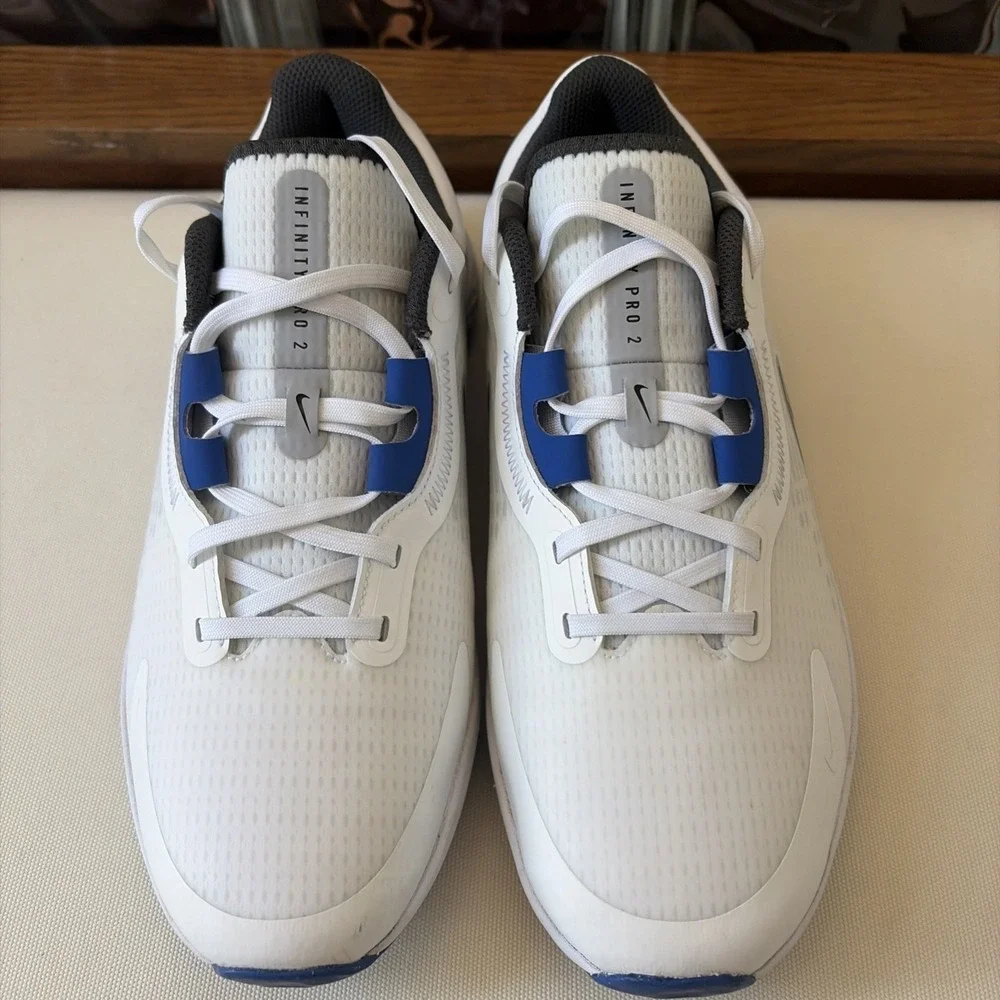 Nike React Infinity Pro 2 Men Golf Shoes Size 11.5 White Game Royal DJ5593-104 - Picture 3 of 8